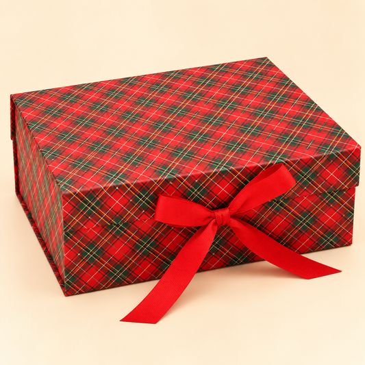 Example Christmas box. Design is chosen at random.